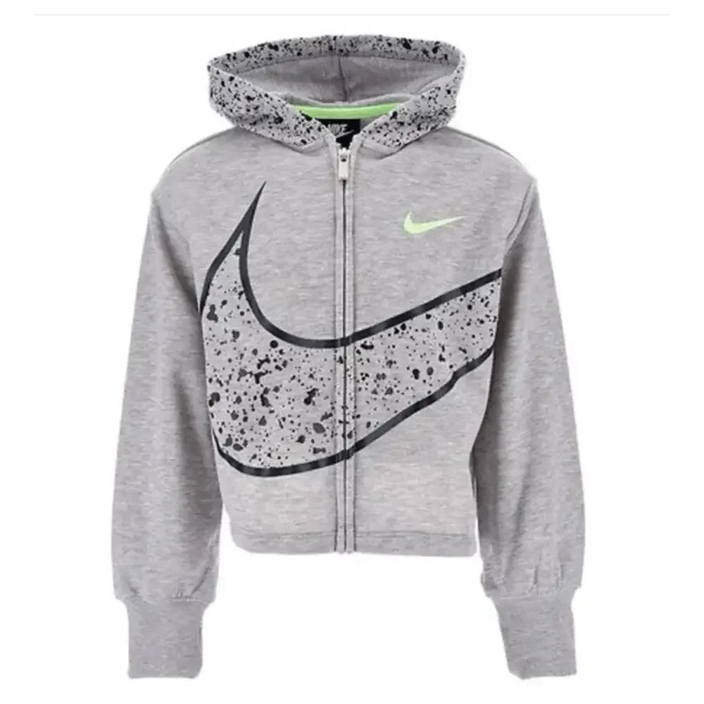 $48 Nike Cardigan Splatter Full Zip Girls Sports Jacket Hoodie Size XS(4)